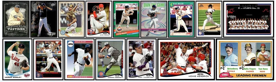 Lote mixto de 94 tarjetas deportivas de béisbol 1981-2018 Los Angeles Dodgers Foto 3 de 3