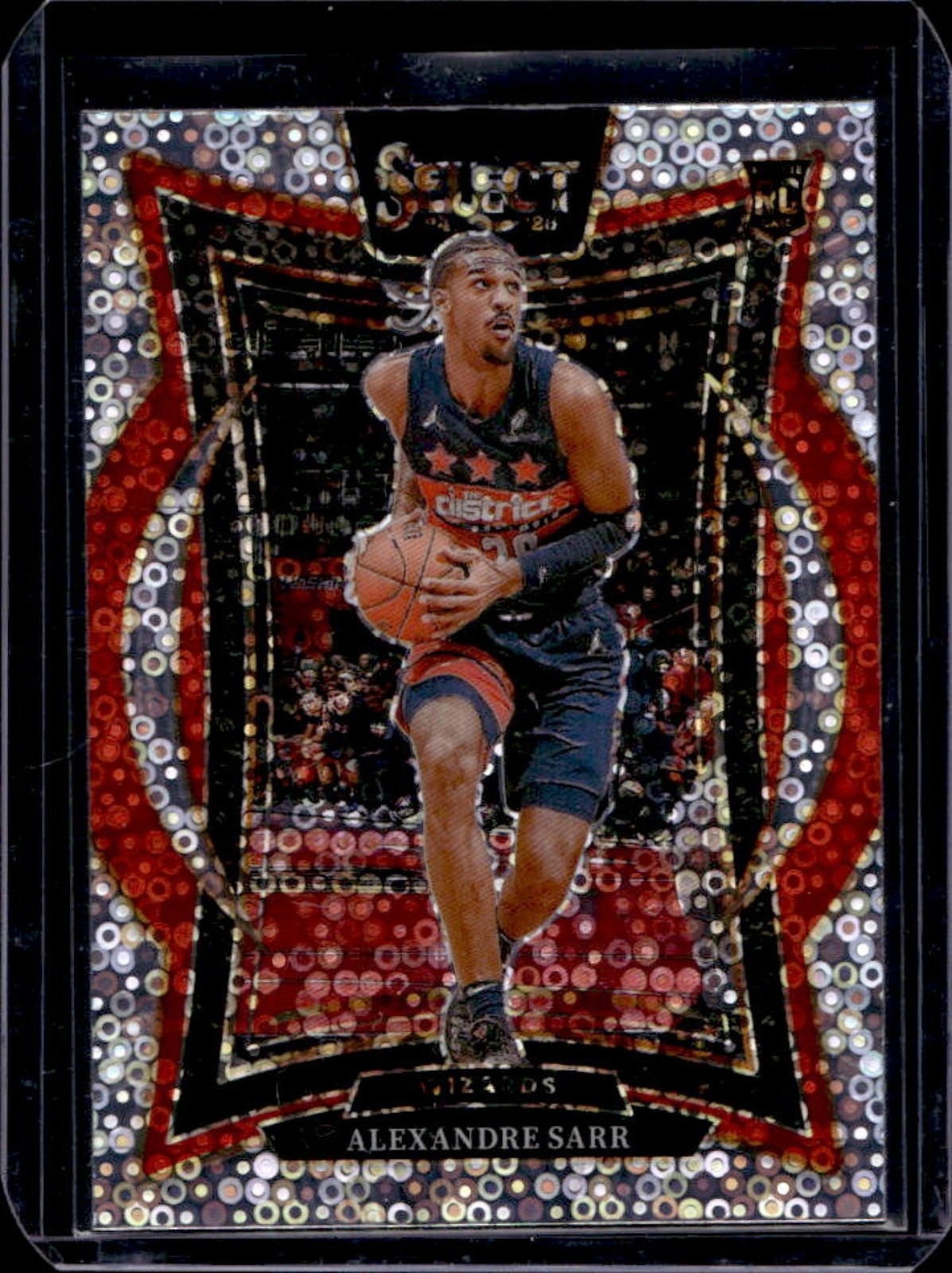 2024-25 Panini Select Alexandre Sarr Concourse Disco Prizm Rookie RC #73 Wizards