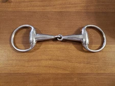Horse 5" Egg Butt Snaffle Bit Tack Equine Horse Western English Riding