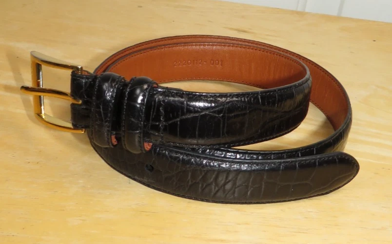 Vintage 90’s Ralph Lauren Gold Circle Women’s Black Leather Belt vintage ralph lauren belt products for sale | eBay main image 4