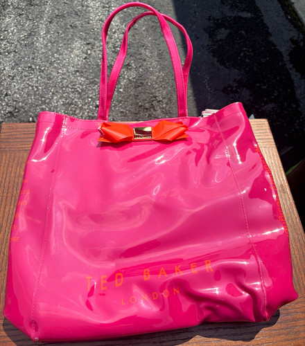 Ted Baker Pink Patent Tote Bag, New Never Used