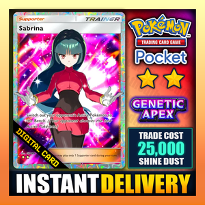 Sabrina - Pokémon TCG Pocket – Arte Completo – Carta de 2 Estrellas - Intercambio Rápido - Inglés ✅