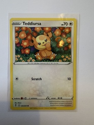 Teddiursa 126/203 Pokemon Evolving Skies 