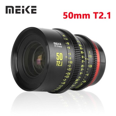 Meike 50mm T2.1 Full Frame Cinema Prime Lens for Canon RF/EF Sony E PL L-mount