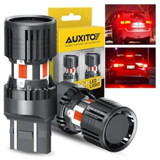 AUXITO 7443 LED Red Brake Tail Light Rear Turn Signal Stop Bulbs Dual Mode 2pcs