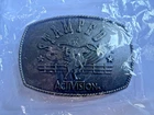 Atari's STAMPEDE Activision Award Patch Bronze Belt Buckle Vintage NEW