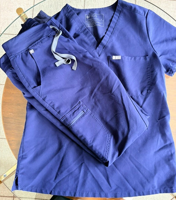 Figs S Blue Set Technical Collection Bottoms Zamora Joggers  Top Has One Pocket