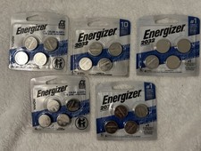 Energizer CR2032 3V Lithium Coin Cell Batteries 20 Count 5 Packs of 4 NEW