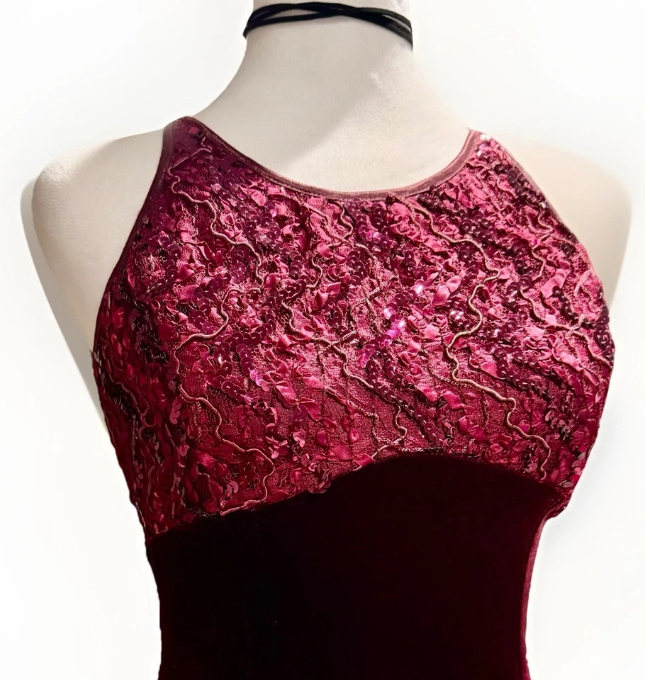 Vestido De Colección Años 90 Y2K Brillante Joya Imperio Cintura Gótico Baile de graduación Hoco Hada Grunge M Foto 3 de 4