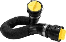 Radiator Hose Compatible with Audi A6 2006-2011 3.0L/3.2L Upper, Fit Black 