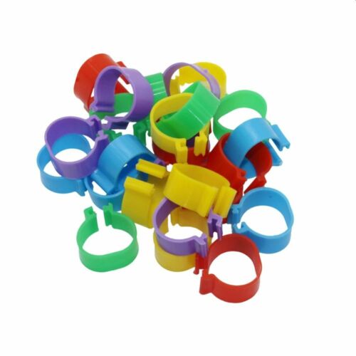 16mm Reusable Birds Rings Chicken Poultry Duck Quail Foot Tags Clips Leg Ring UK - Picture 6 of 15