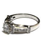 GIA 14k white gold .87ct round diamond engagement ring 3.6g estate vintage 5.5 — photo 6