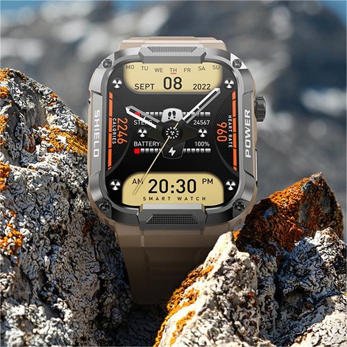Outdoor Military Watch For Men Bluetooth-Compatible Fitness Answer/Make Calls - Zdjęcie 10 z 15