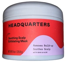 HEADQUARTERS Soothing Scalp Exfoliating Mask for Hair Net Wt 8 oz - NEW