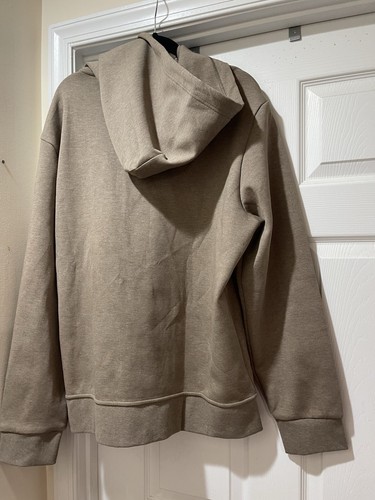 Ralph Lauren Double Knit Full Zip Hoodie Dark Beige Mens Size XL - Picture 3 of 8