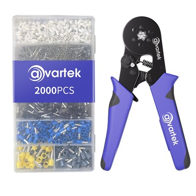2000 Stck. Kabel Draht Elektrische Klemmen Beschläge Crimpzange Crimpwerkzeug Kit