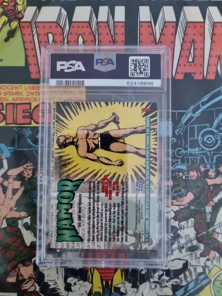 1993 MARVEL MASTERPIECES #9 NAMOR PSA 10 - POP 34 - Image 2 of 2