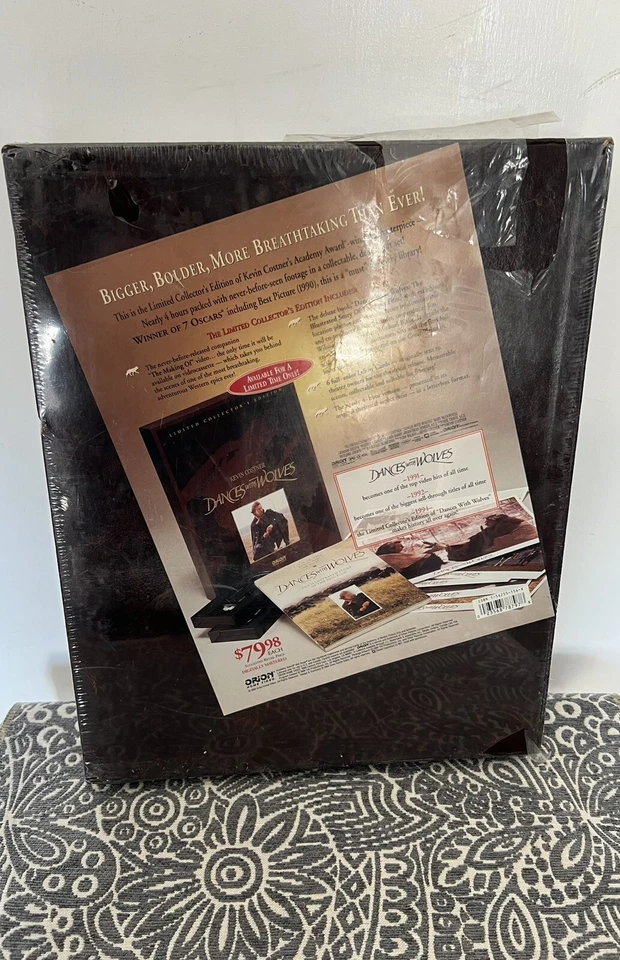 Dances With Wolves The Limited Collectors Edition {VHS} Boxed Set- Brand New - Image 4 of 4