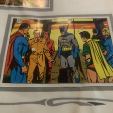 FIGURINA 20 SOS TERRA CERCA PETROLIO BATMAN SUPERMAN TOTAL 1968 OTTIMA  Da RECUP