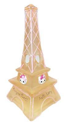 7'' Hello Kitty Bonjour Paris Eiffel Tower Pink Toothbrush Holder Bathroom 