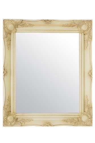 Large Mirror Ivory Ornate Vintage Design Big Wall 26 X 22 66cm X 56cm - Picture 2 of 7