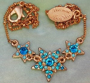 Authentic Celestial Starlight Talisman: A Vintage Gold-Plated Turquoise Constellation
