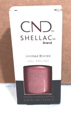 CND Shellac UV LED Gel Color Coats Nail Polish 7.3ml / 0.25oz - Untitled Bronze