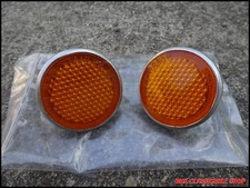 HONDA CUB C50 C65 C70 C90 C50M C65M C70M C90M  FRONT FORK REFLECTOR AMBER 1PAIR