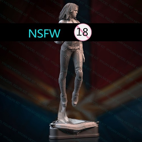 1/24 Scale Captain Marvel Girl Nsfw Uncolored Unassembled Resin Model Toy Kit - Picture 4 of 10