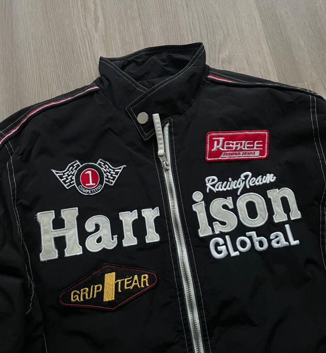 Harrison Racing Team Gibson ジャケット 55 Harrison Racing Team Gibson ジャケット 55 Vintage Harrison Gibson