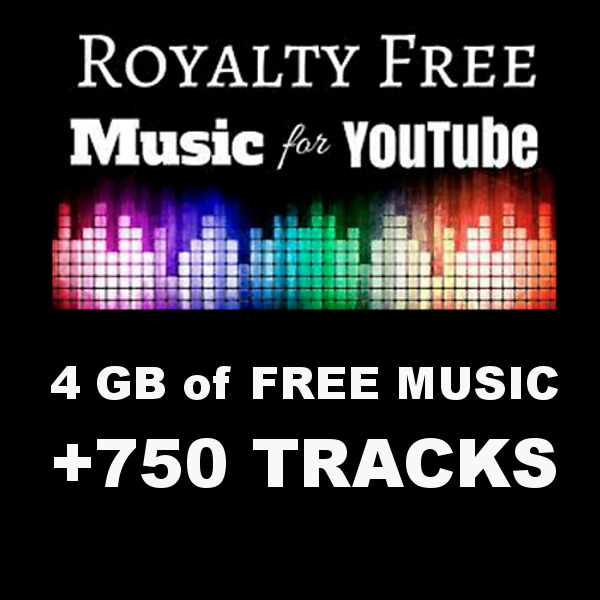 750 música libre de regalías para Youtube - monetización sin licencia