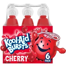 Kool-Aid Bursts Cherry Flavored Juice Drink (6 Bottles)