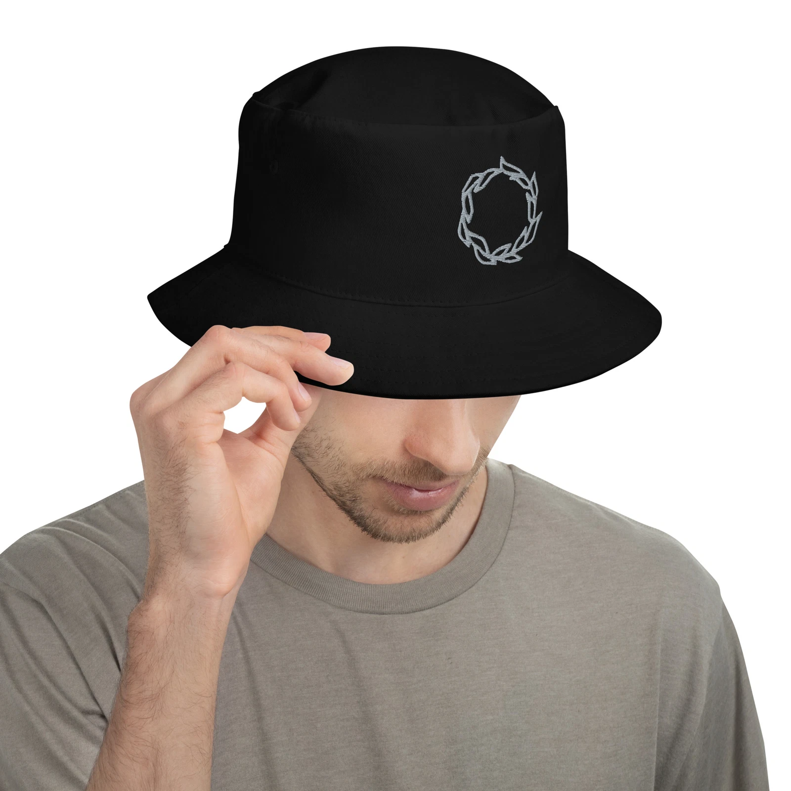 Bucket Hat with Circular Design