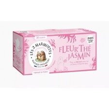*Lot de 3* Infusion bio fleur thé jasmin 30 sachets Les 2 marmottes (35g x 3)