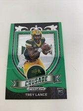 2021 Panini Prizm DP Trey Lance Green Wave Crusade Prizm SP Rookie Card RC D18