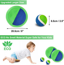 Ball Catch Set Game Toss Paddle, Beach Toy Back Yard Outdoor Pool Backyard Throw