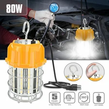 80W LED Temporary Work Light For Building Construction Jobsite Basement 5000K
