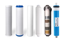 Replacement RO Filters & 75 GPD Membrane for 6 Stage Reverse Osmosis + Alkaline