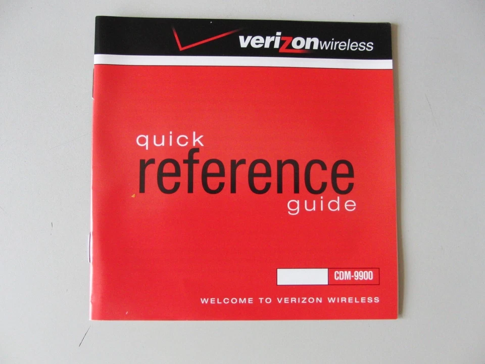 Original Manual & Quick Ref. Guide- Verizon CDM9900 Cell Phone English/Spanish - Image 3 of 4