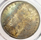 1884 O USA MORGAN SILVER DOLLAR PCGS MINT STATE 63 "SUPERB EYE APPEAL & COLOR"