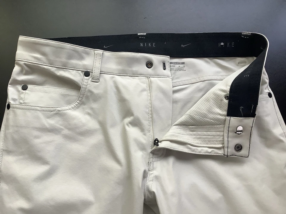 Брюки мужские Nike для гольфа приталенные бежевые размер 32X30 ACT 32X28 функциональные - Изображение 3 из 4