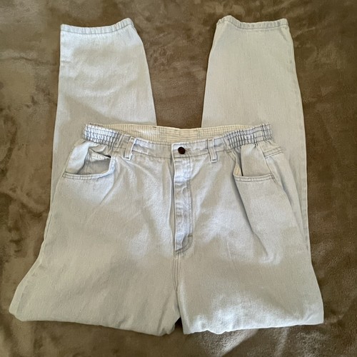 80’s Mom Jeans Festival Country Western High Waist Light Blue Lee USA Size 16 - Bild 1 von 9