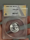 1964 Washington Head Quarter MS63 ANACS