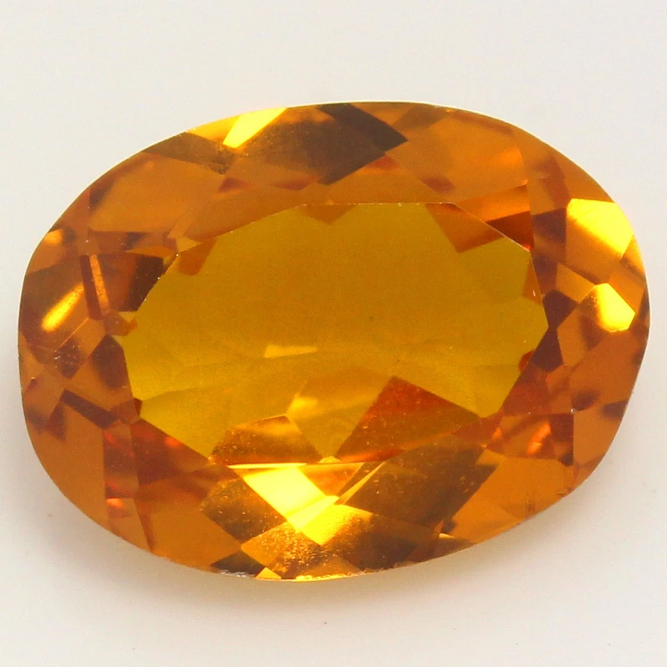 Zafiro champán Ceilán natural certificado 8,25 quilates 14x10 mm forma ovalada piedra preciosa Foto 3 de 4