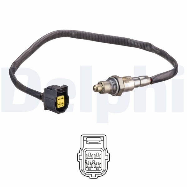 Lambdasonde Sensor Abgassteuerung Delphi ES21202-12B1 2 Nach Katalysator FüR GLC-image