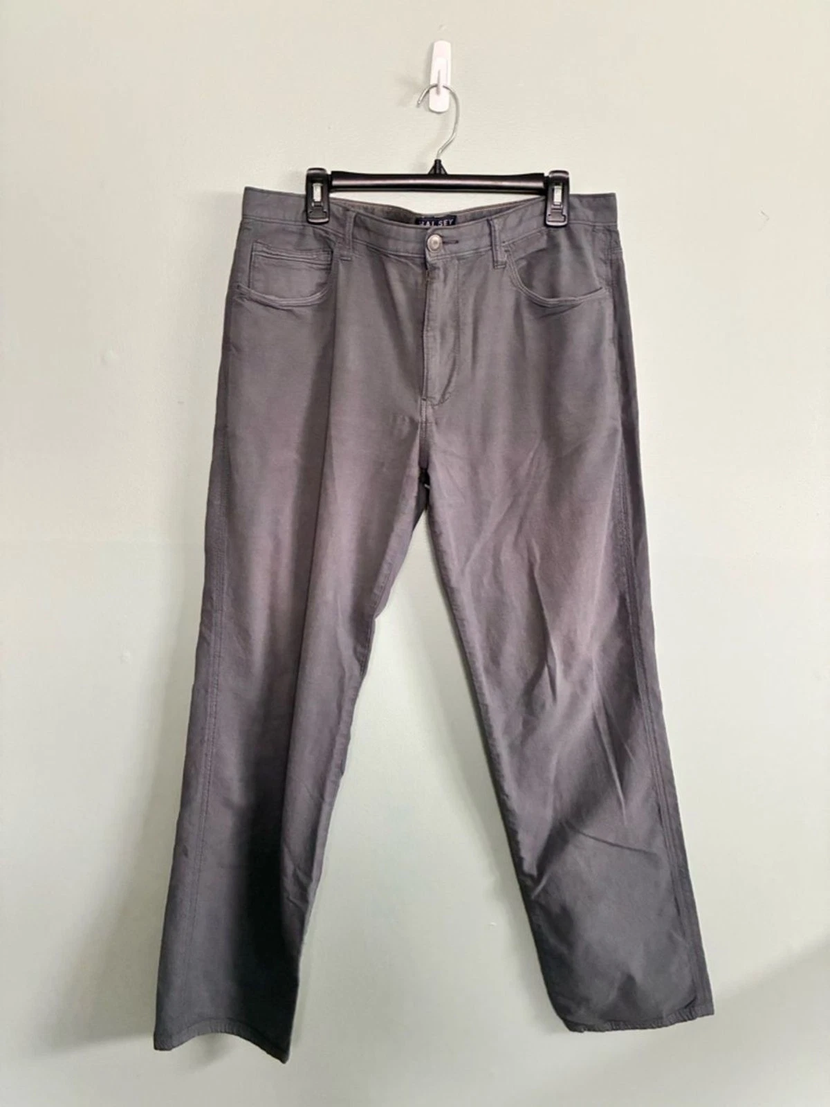 Halsey Men's Pants Size 36x32 Lightweight Straight Leg Medium Gray Work Trouser