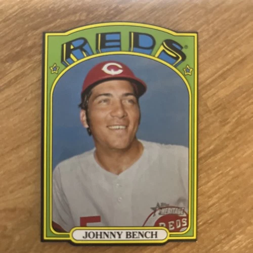 2021 Topps Heritage Mini Die Cut Johnny Bench #72DC-8 Cincinnati Reds HOF