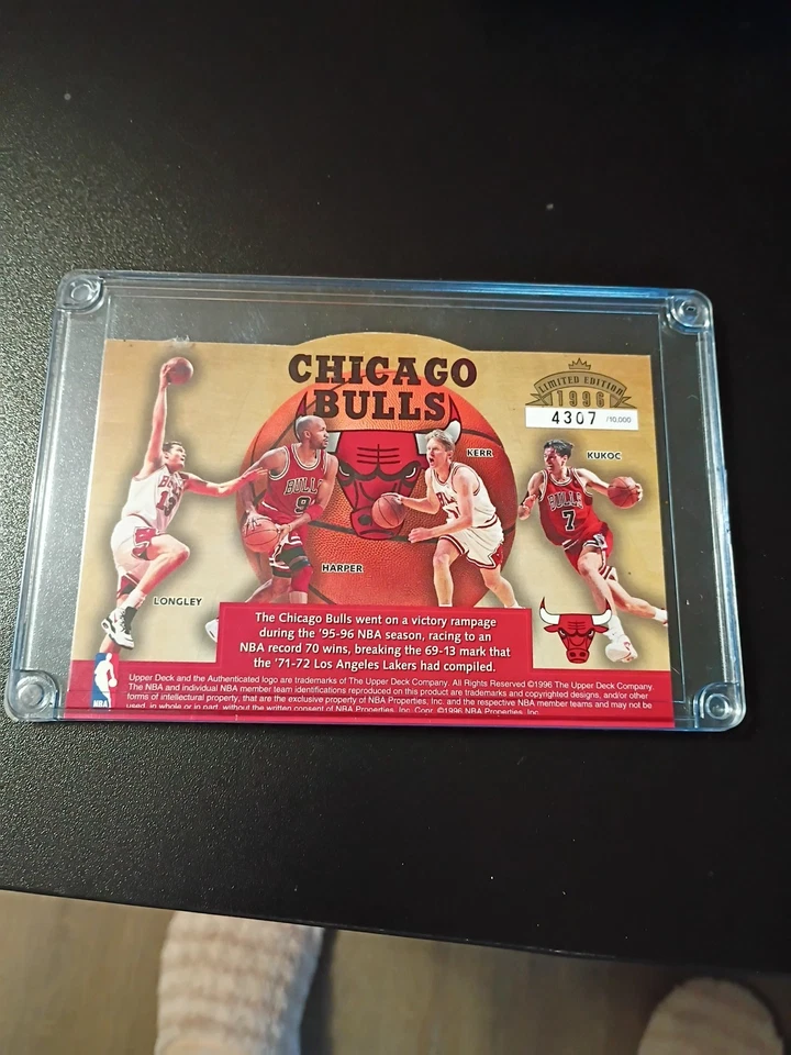 1996 Upper Deck Authenticated - Jordan Pippen Rodmen more Authenticated  - Image 3 of 4