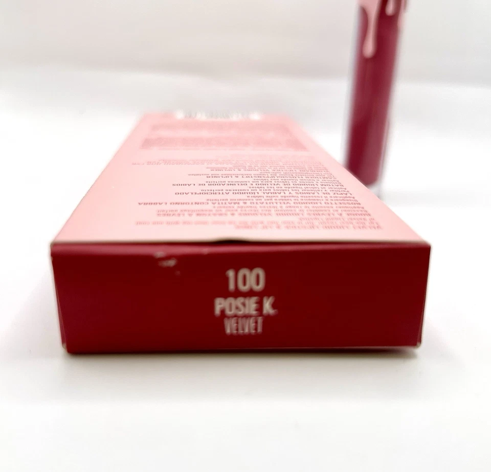 Kylie Jenner ~ Lápiz labial líquido de terciopelo y delineador de labios ~ 100 Posie K Velvet ~ NUEVO Foto 2 de 2