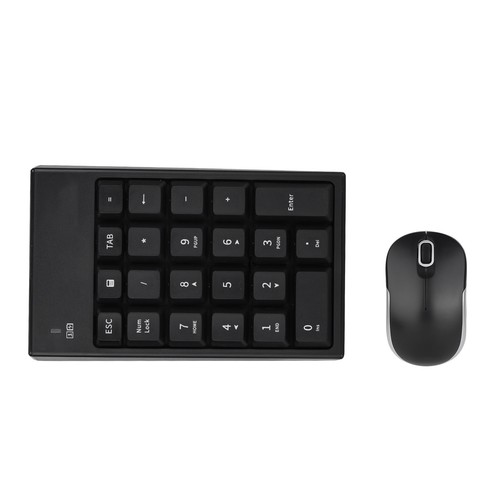 2.4GHz Wireless Keyboard Mouse Set 1200DPI Optical Mouse & Wireless 22-key Kit - Picture 6 of 7